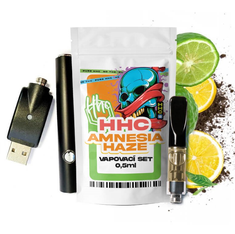 Czech CBD Σετ HHC Μπαταρία + Κασέτα Amnesia Haze, 94 %, 0,5 Jr