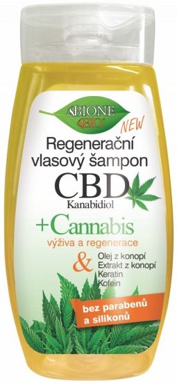 Regeneruojantis plaukų šampūnas CBD Cannabidiol 260 ml