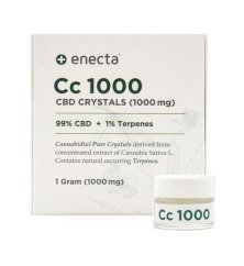 Enecta Cristalli di canapa CBD (99%), 1000 mg