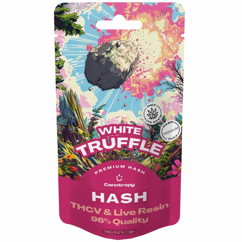 Canntropy Terpeni della resina viva di THCV Hash White Truffle, qualità THCV 96%, 1 g - 100 g