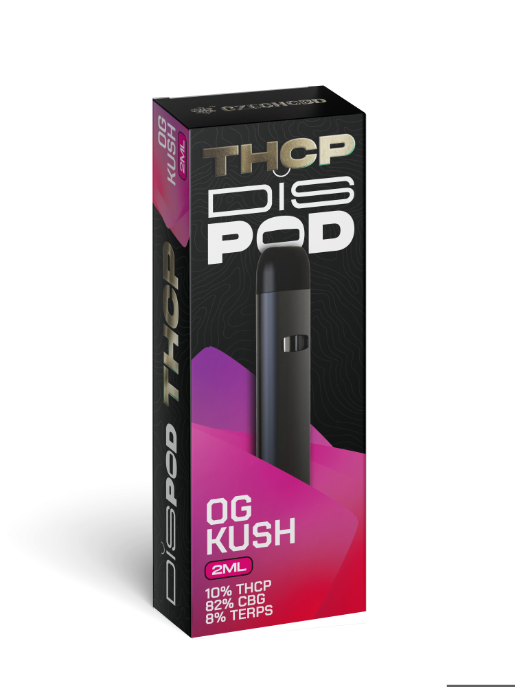 Czech CBD THCP Vape ペン disPOD OG Kush 10% THCP、82% CBG、2 ml