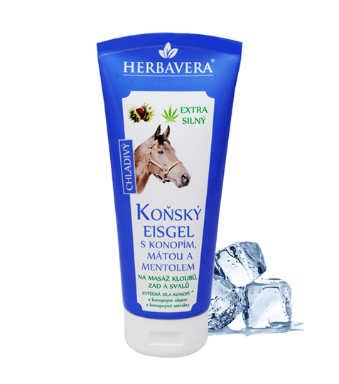 Herbavera Horse Eisgel with hemp, mint and menthol 200 ml - 6 pieces pack