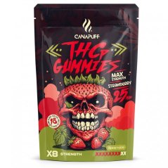 CanaPuff THCp Gummies Strawberry, 5 τμχ x 5 mg, 25 mg