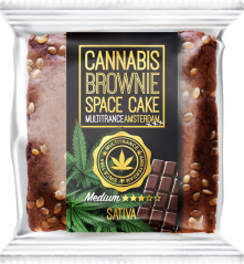 Cannabis-Schokoladen-Brownie (mittlerer Sativa-Geschmack) – Karton (24 Packungen)