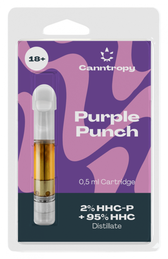 Canntropy HHC Blend Kasetne Violetais perforators, 2% HHC-P, 95% HHC, 0,5ml