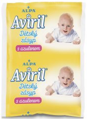 Talco para bebé Alpa Aviril con azuleno 100 g, paquete de 20 piezas
