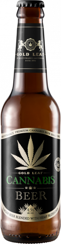 Cannabis Gold Leaf Beer (330 ml) - Carton (24 bottles)