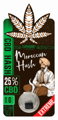 Euphoria CBD Hash Moroccan 25% CBD 1 g