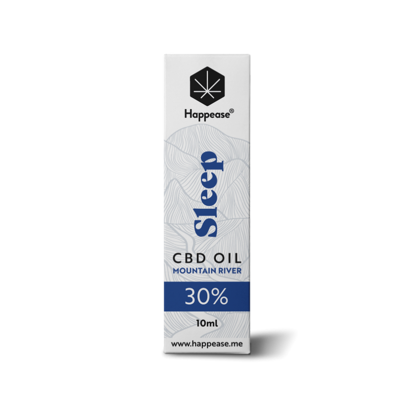 Happease Sleep CBD Oil Mountain River, 30% CBD, 3000 mg, 10ml