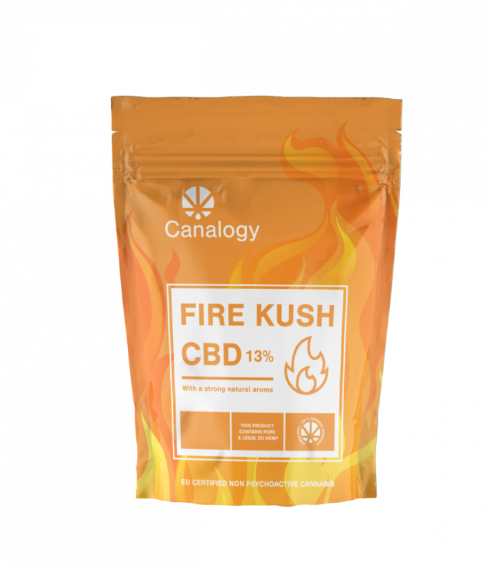 Canalogy CBD Kanapių gėlė Fire Kush 13%, 1 g - 1000 g