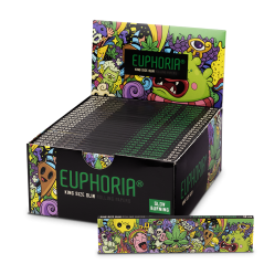 Euphoria Mortalhas Whimsical Kingsize Slim - Caixa expositora com 50 pacotes