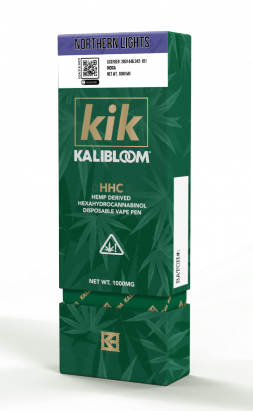 Kalibloom Vapeador HHC Bolígrafo Auroras boreales 90 %, 1000 mg HHC, 1 jr