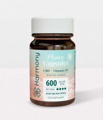 Harmony Paix CBD doux gélules, 600 mg CBD, 30 pièces