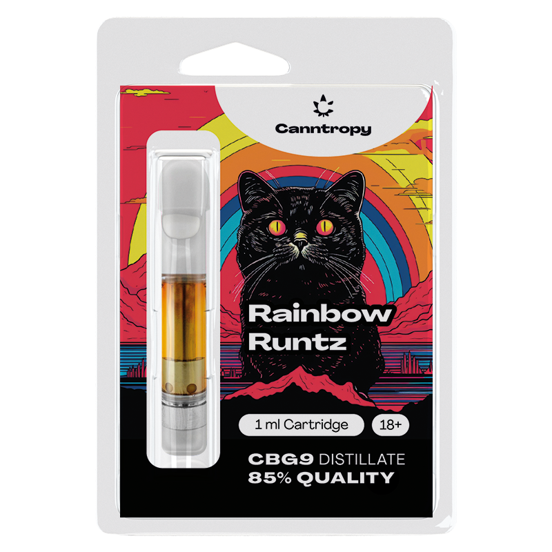 Canntropy Cartuș CBG9 Rainbow Runtz, CBG9 85% calitate, 1 ml