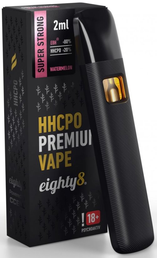 Eighty8 HHCPO Vape Pen Super Strong Premium Watermelon, 20 % HHCPO, 2 ml