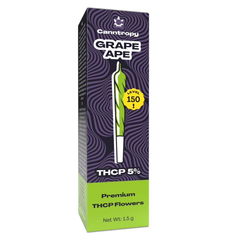 Canntropy THCP Prerolls Grape Ape 5 %, 1,5 g - Ekrano dėžutė 10 vnt.