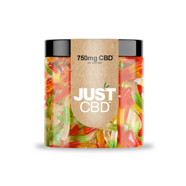 JustCBD Gummies Worms 250 mg – 3000 mg CBD