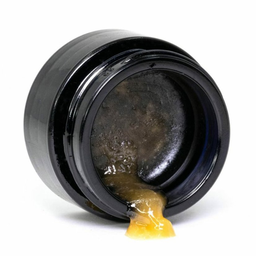 Happease Strawberry Field Sugar Wax þykkni, 62% CBD, 1g