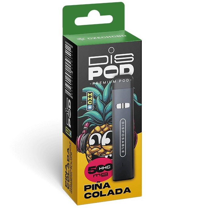 Czech CBD HHC Vape Pen disPOD Pinacolada 500 mg, 0,5 ml