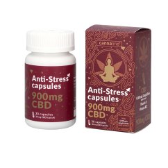 Cannaline CBD pretstresa kapsulas - 900 mg CBD, 30 x 30 mg