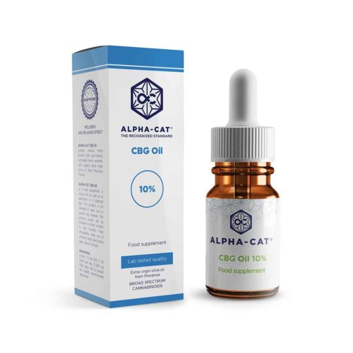 Alpha-CAT CBG Ulei de cânepă 10%, 1000 mg, 10 ml