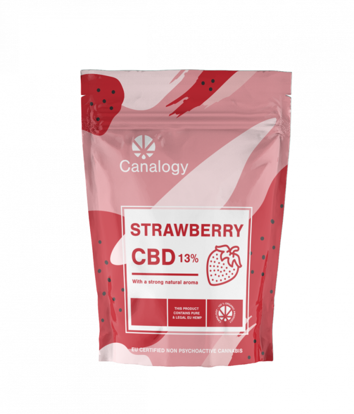 Canalogy CBD Fleur de Chanvre Fraise 13%, 1 g - 1000 g