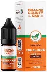 Orange County CBD E-vedelik mentool, CBD 300 mg, 10 ml