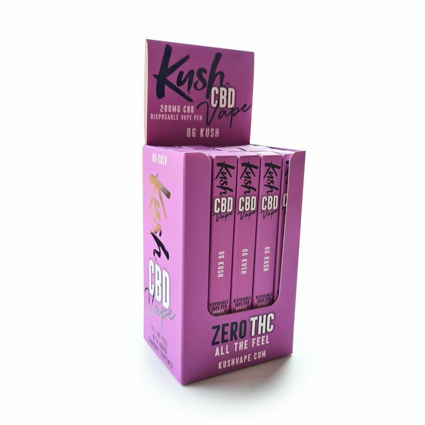 Kush CBD Vape Pen 20pcs box, OG KUSH, 200 mg CBD