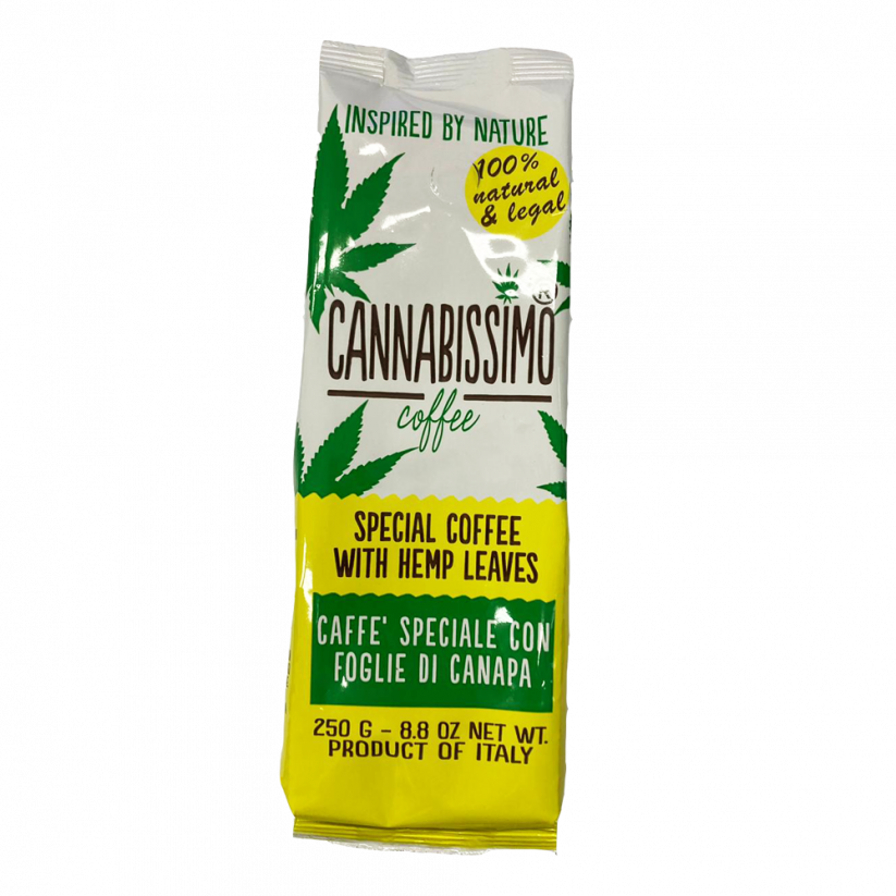 Cannabissimo - καφές με φύλλα κάνναβης, 250 γρ