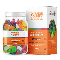 Orange County CBD Gummies terninger, 95 stk, 4800 mg CBD, 500 G
