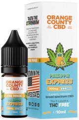 Orange County CBD E-თხევადი ანანასის ექსპრესი, CBD 300 მგ, 10 მლ