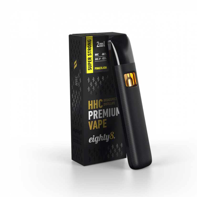 Eighty8 Süper Güçlü HHC Vape Pinacolada, %84 HHC, %15 HHCP, CCELL, 2 ml