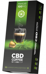 CBD kafijas kapsulas (10 mg CBD) - kartona kārba (10 kastes)