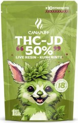CanaPuff THCJD gėlės Kush Mintz, 50 % THCJD, 1 g - 5 g