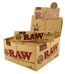 RAW Papers Papeles de filtro Connoisseur King Size, 110 mm, 24 piezas en una caja