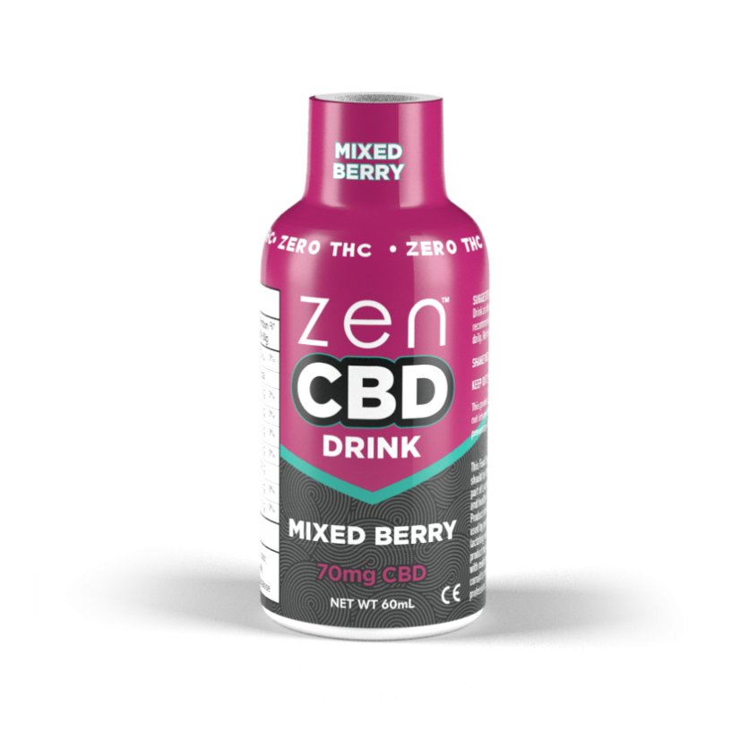 ZEN CBD напитка - Смесени горски плодове, 70 mg, 60 ml, кутия от 10 бр.