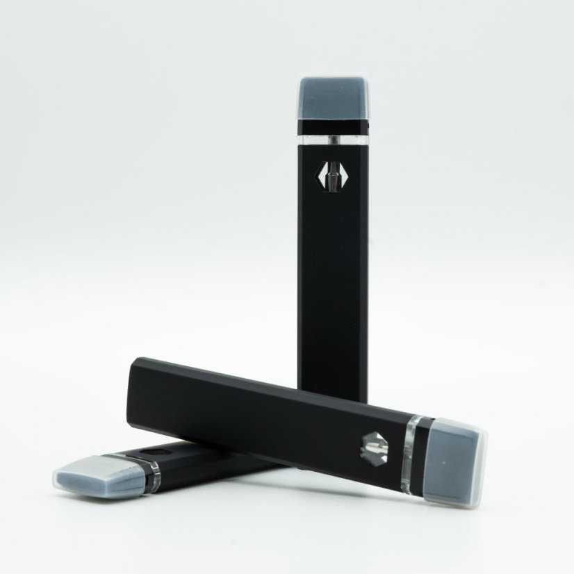 Engangs tom Vape Pen, 1 ml, 280 mAh, sort farve, til destillater, 100 stk - 10 000 stk.