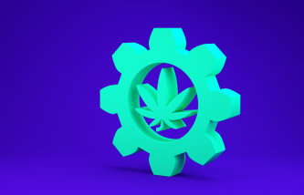 Grønt kemisk rør med cannabis-ikon, hvad er 10-OH-HHC?