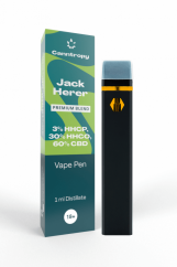 Canntropy HHC-PO Blend Vape Pen Jack Herer, HHC-P 3%, HHC-O 30%, CBD 60%, 1ml