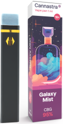 Cannastra CBG Tek Kullanımlık Vape Pen Galaxy Mist, CBG 95 %, 1 ml
