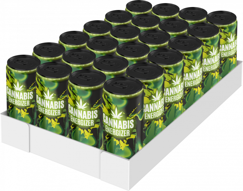 Bevanda Energizzante alla Cannabis (250 ml) - Vassoio (24 lattine)