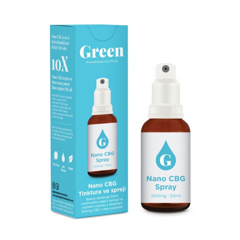 Green Pharmaceutics Aerosol Nano CBG – 300 mg, 30 ml