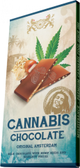 Bob Marley kannabis- ja hasselpähkinämaitosuklaa – laatikko (15 patukkaa)