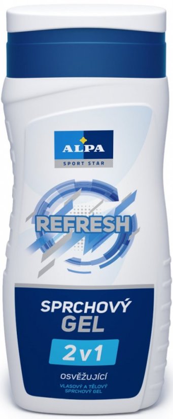 Gel douche Alpa Refresh 2en1 300 ml, paquet de 5 pièces