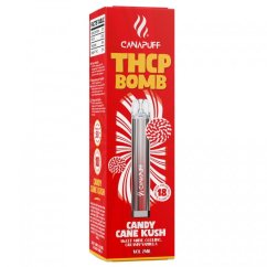 CanaPuff BOMB Candy Cane Kush 0,8 g THCp - Pluma vaporizador desechable, 2 ml