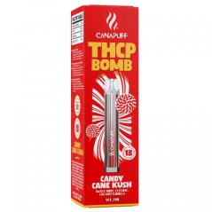 CanaPuff BOMB Candy Cane Kush 0,8 g THCp — vienreizējās lietošanas vape pildspalva, 2 ml