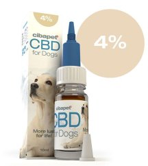 Cibapet 4% CBD-olie voor honden, 400 mg, 10 ml