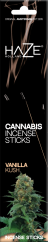 Ароматни пръчици Haze Cannabis Vanilla Kush - Картонена кутия (6 опаковки)