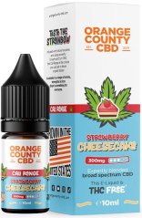 Orange County CBD E-Lichid Cheesecake cu căpșuni, CBD 300 mg, 10 ml