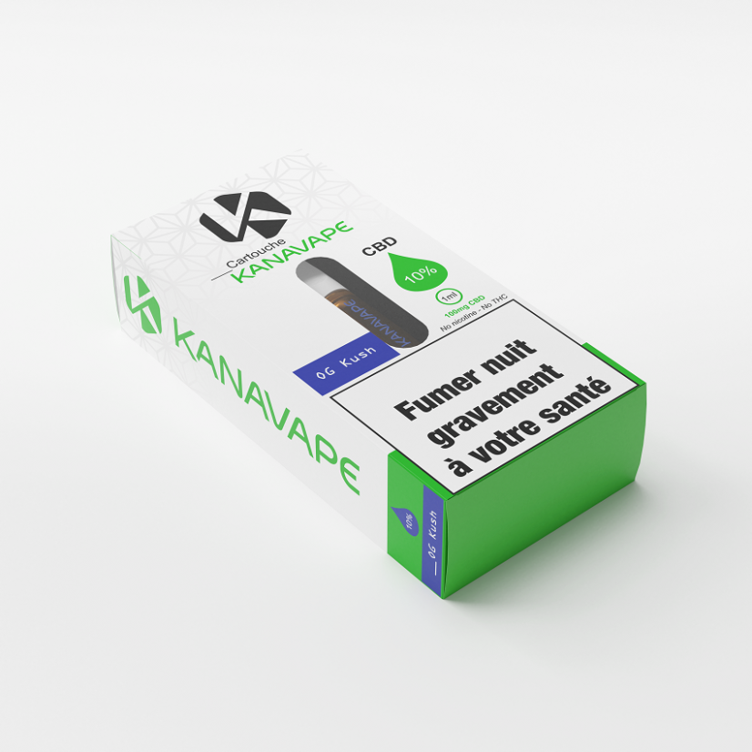 Kanavape OG Kush Cartridge 10% CBD, 1ml, 100mg